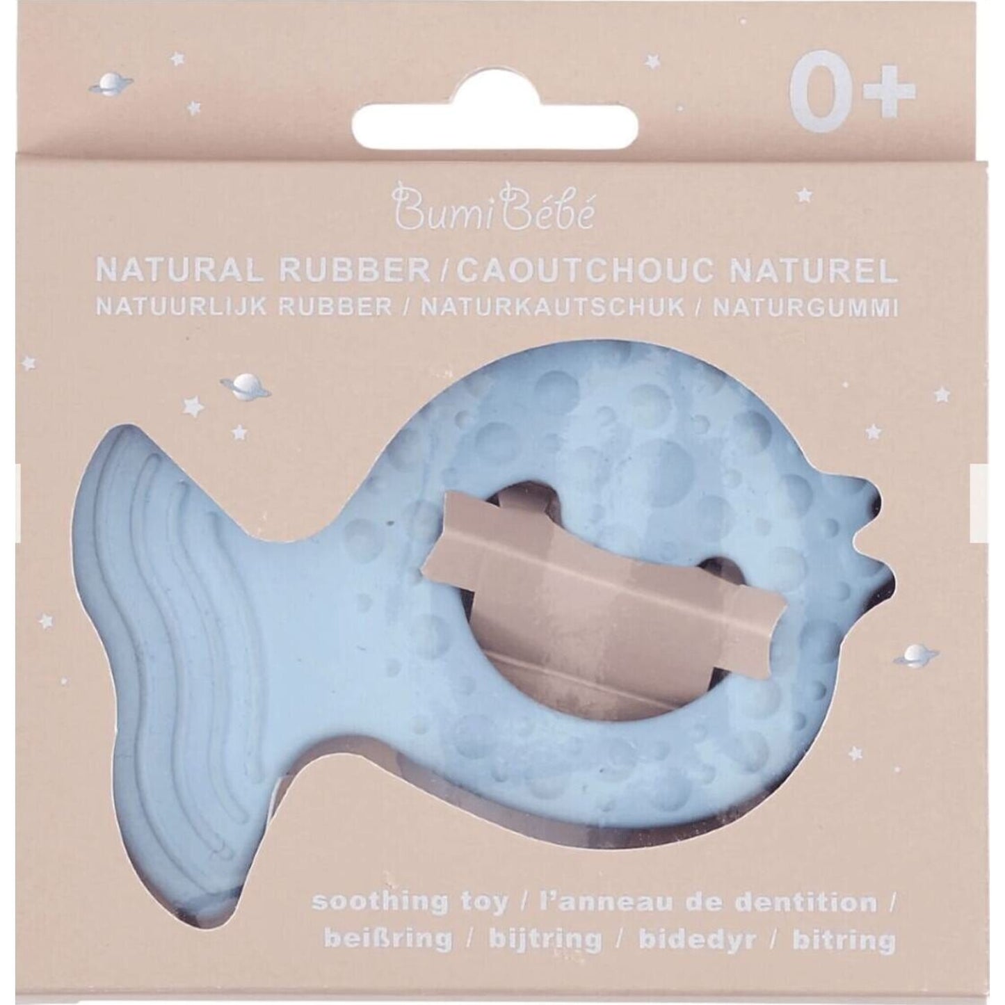 Fish Teether Sky Blue – children's product by Bumi Bébé | Aster & Ruby