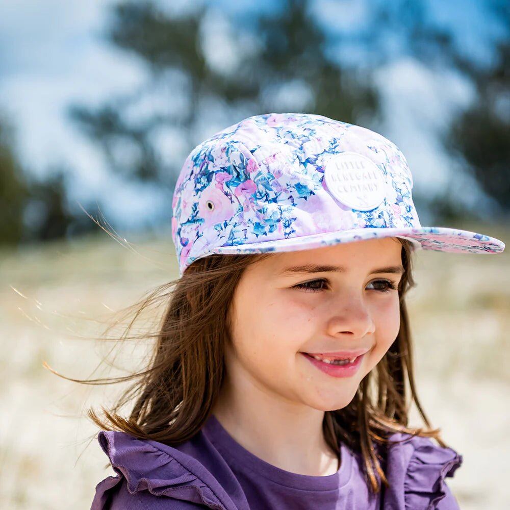 Flourish 5 Panel Cap – Midi, Maxi, Mini – Aster & Ruby