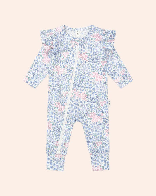 Flower Garden Frill Romper - Aster & Ruby
