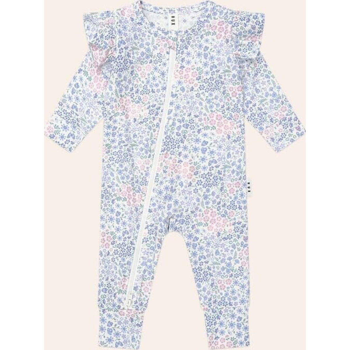 Huxbaby Flower Garden Frill Romper | Aster & Ruby