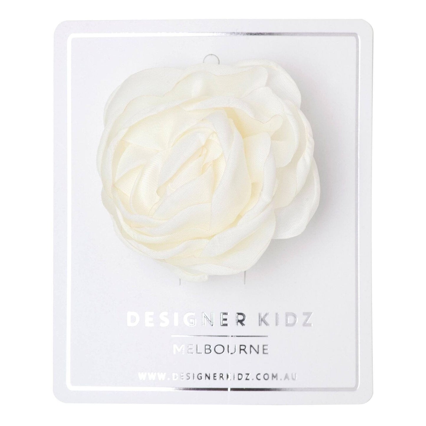 Flower Hair Clip Ivory – Aster & Ruby