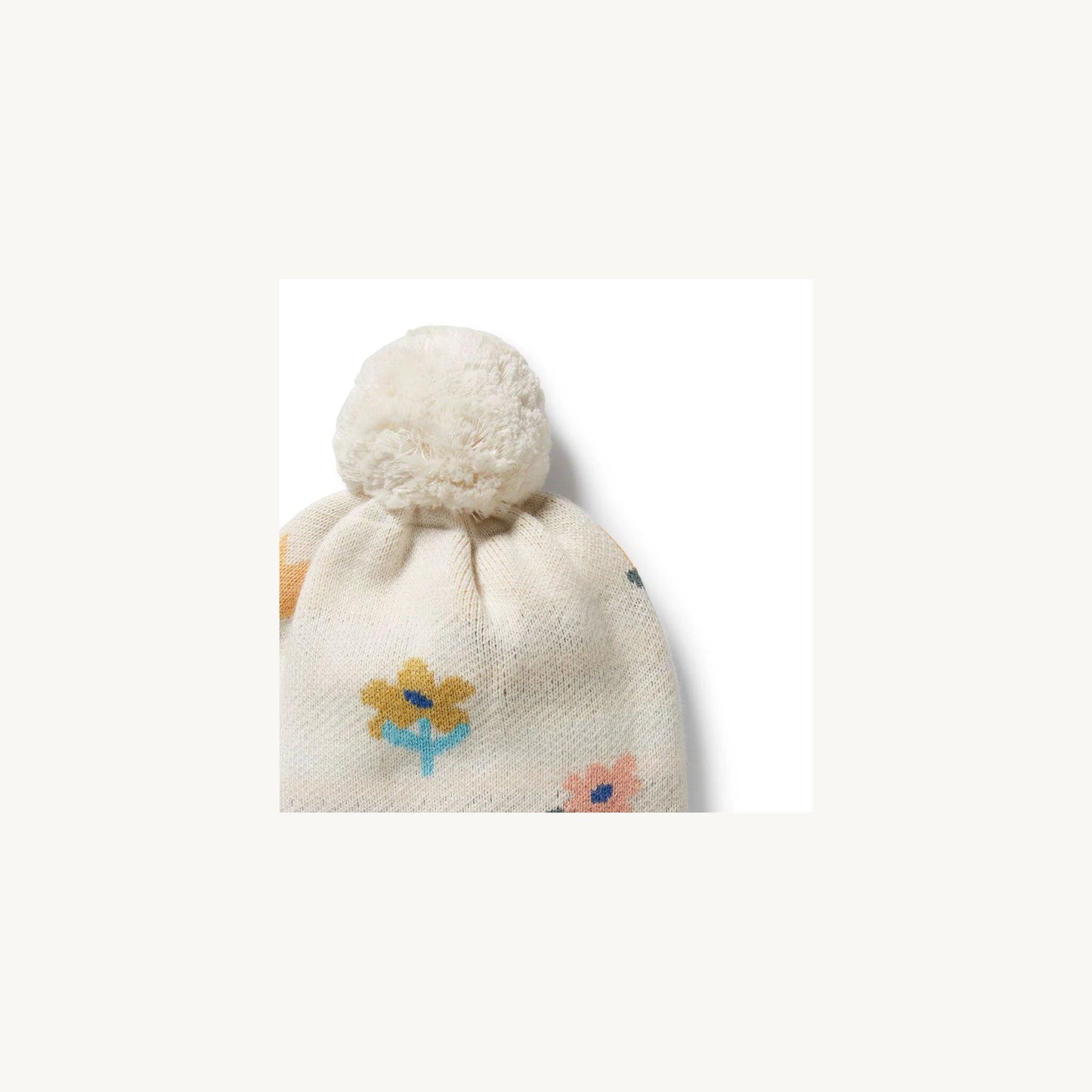 Flower Pop Organic Knitted Jacquard Beanie – children's product by Wilson & Frenchy | Aster & Ruby