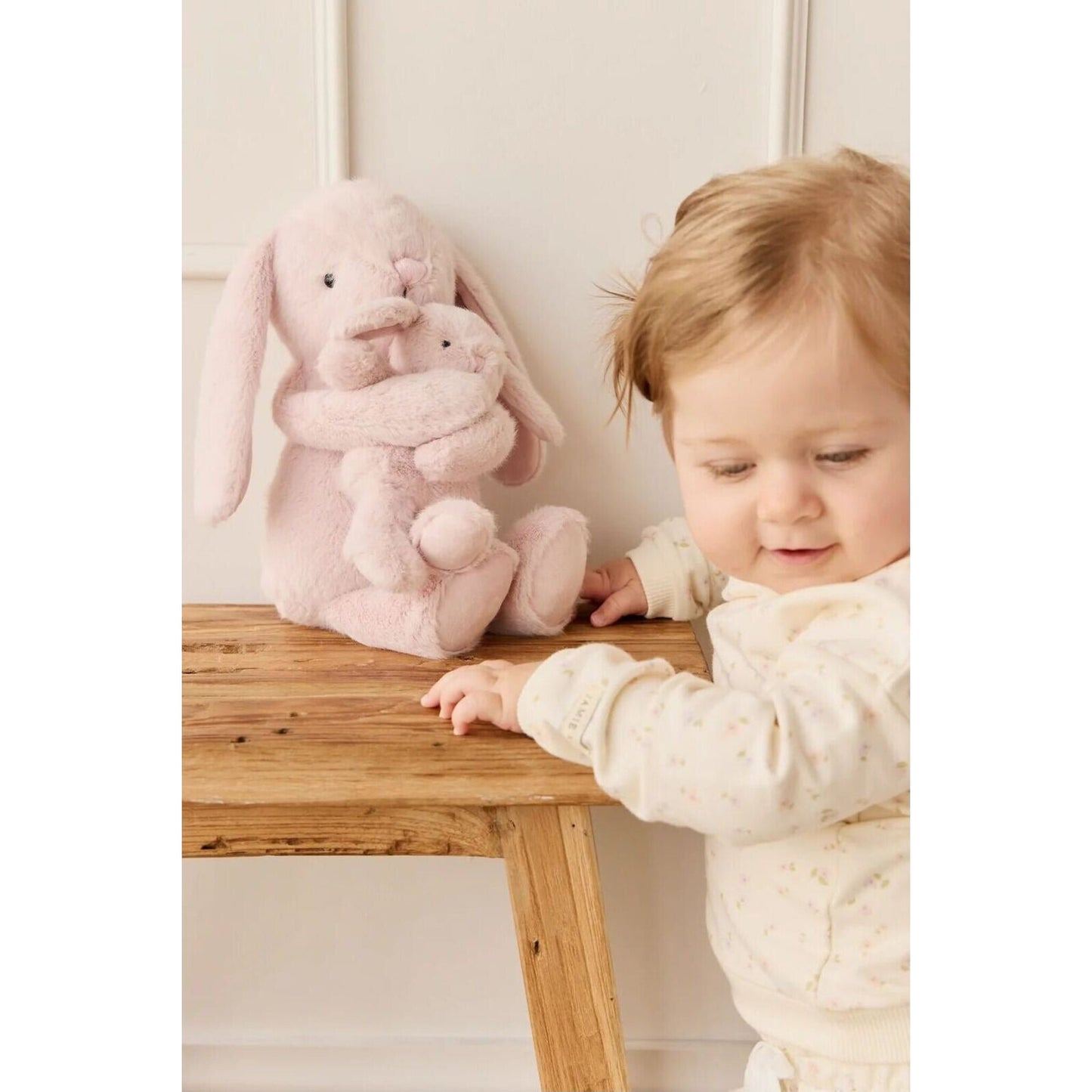 Frankie the Hugging Bunny Blossom – children's product by Jamie Kay | Aster & Ruby