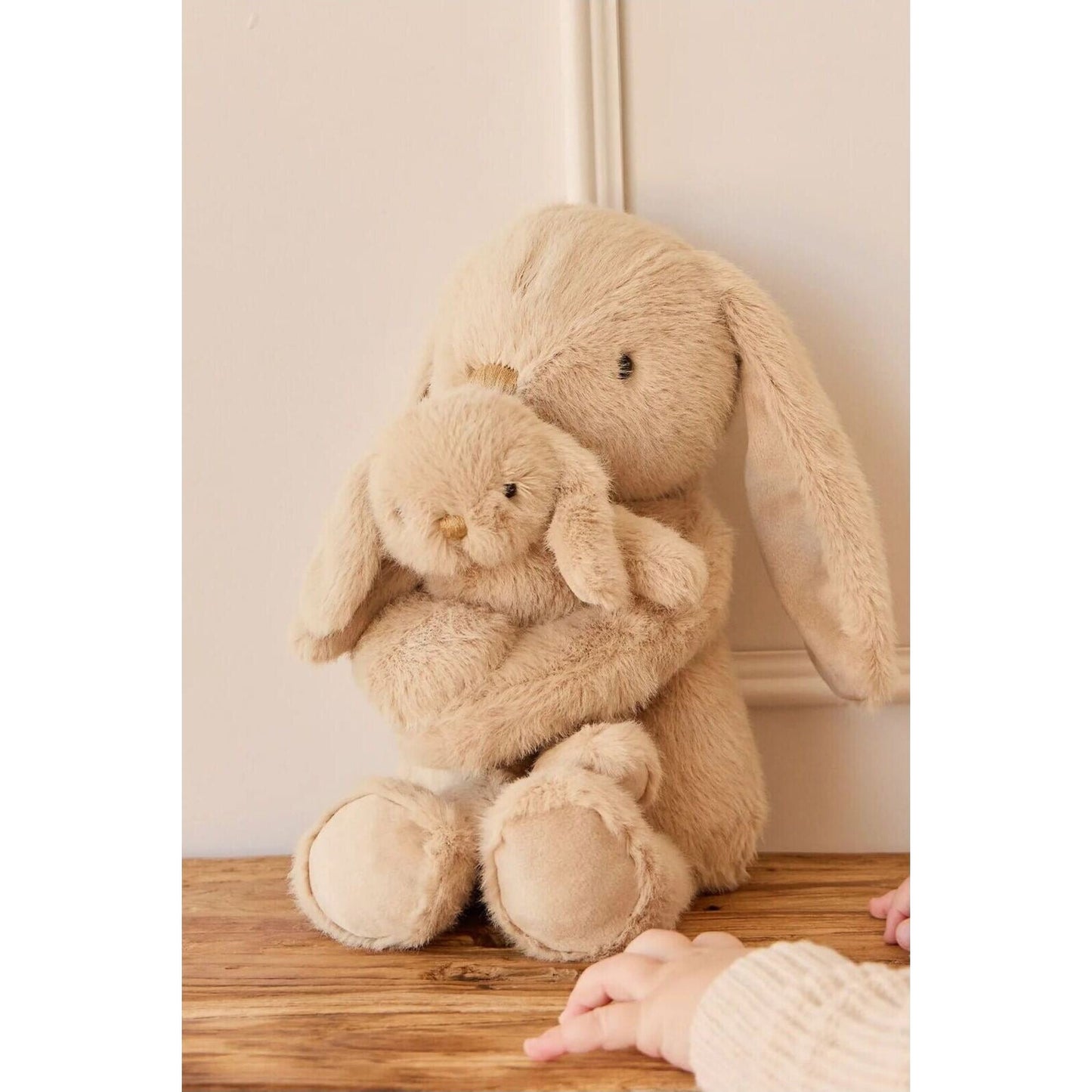 Frankie the Hugging Bunny Caramel – children's product by Jamie Kay | Aster & Ruby