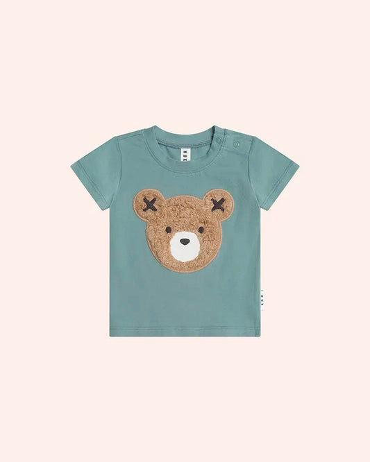 Furry Huxbear Green Tee - Aster & Ruby