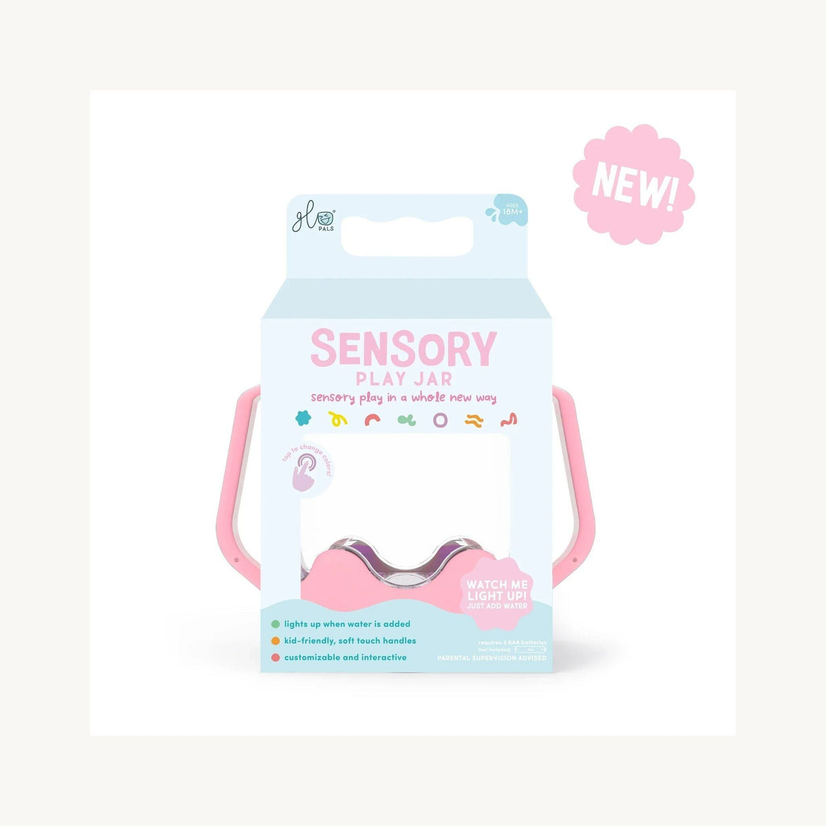 Jellystone Glo Pal Sensory Play Jar Pink | Aster & Ruby