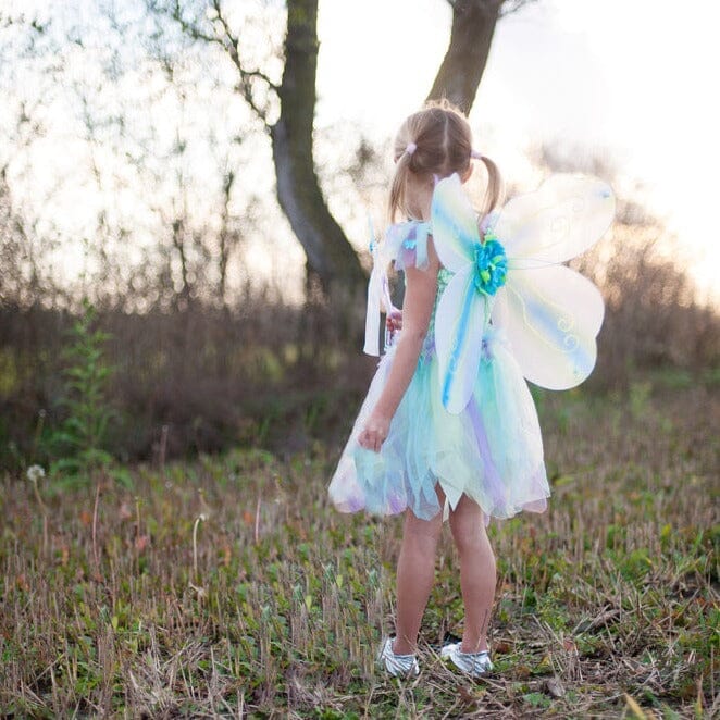Green Butterfly Dress With Wings & Wand - Aster & Ruby