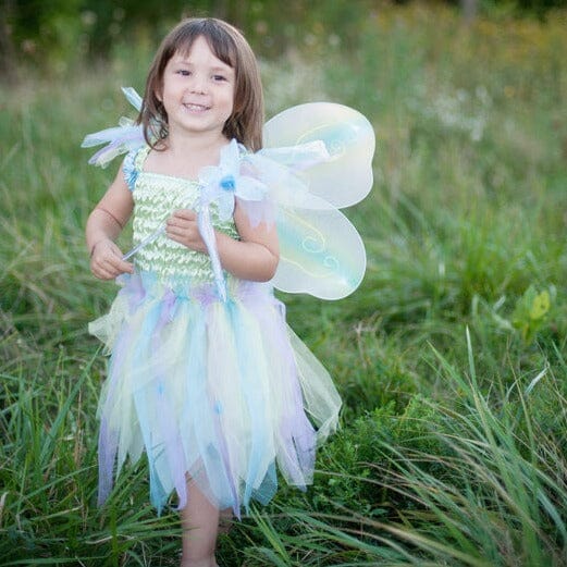 Green Butterfly Dress With Wings & Wand - Aster & Ruby