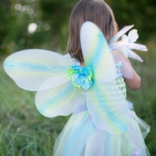 Green Butterfly Dress With Wings & Wand - Aster & Ruby