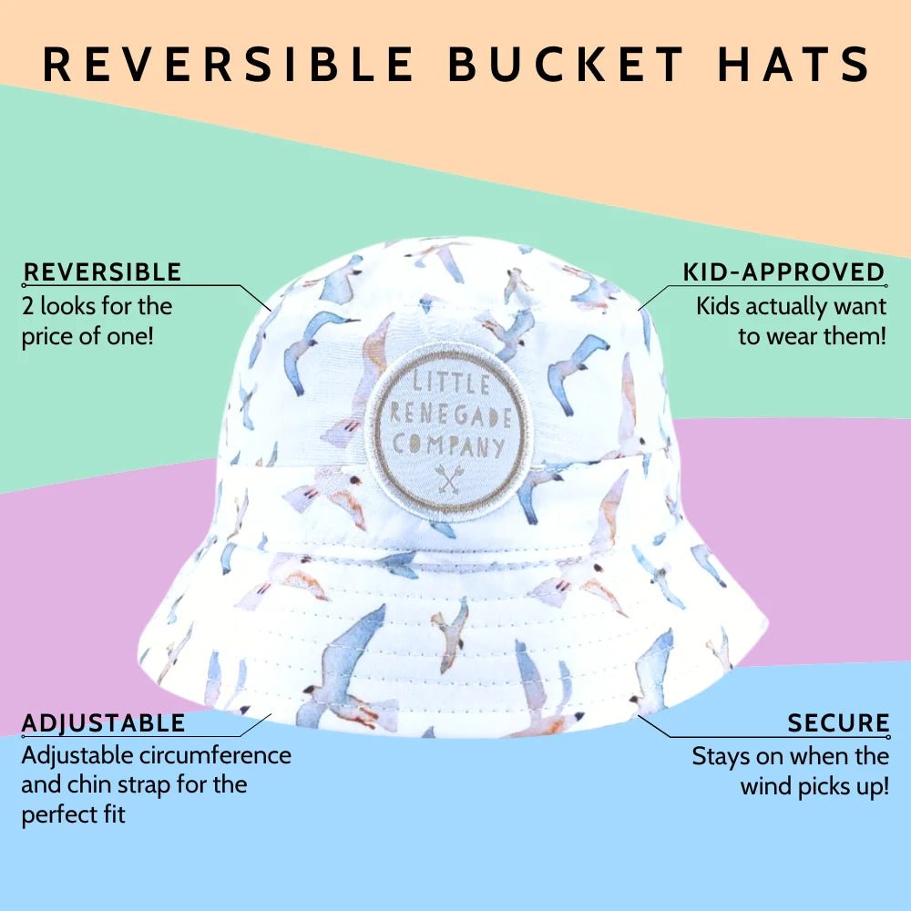 Gull Reversible Bucket Hat - Aster & Ruby