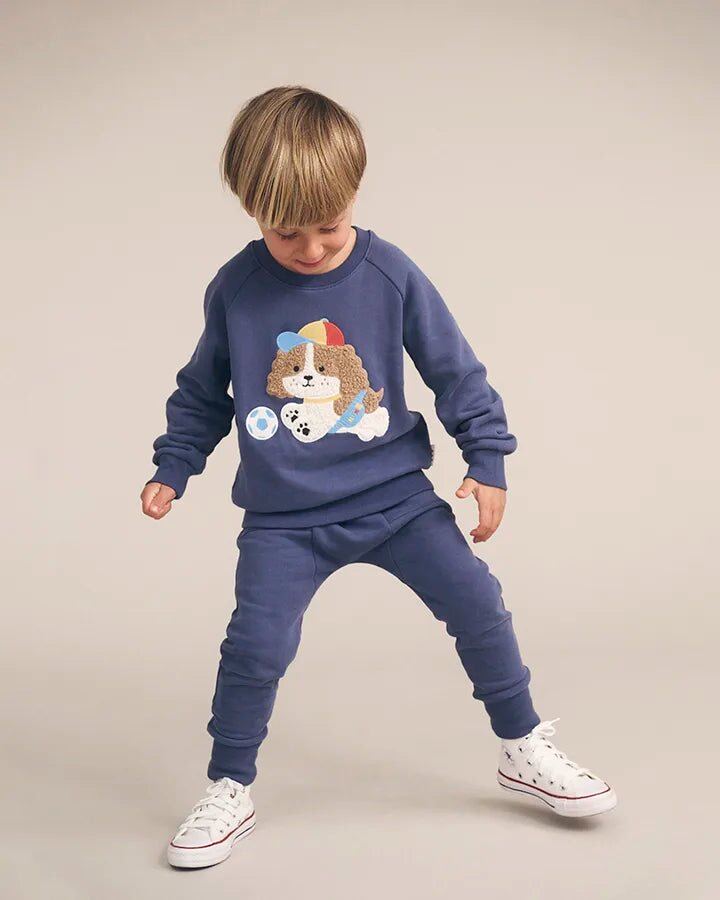 Happy Pup Sweatshirt – 3-6m, 6-12m, 1, 2, 3 – Aster & Ruby