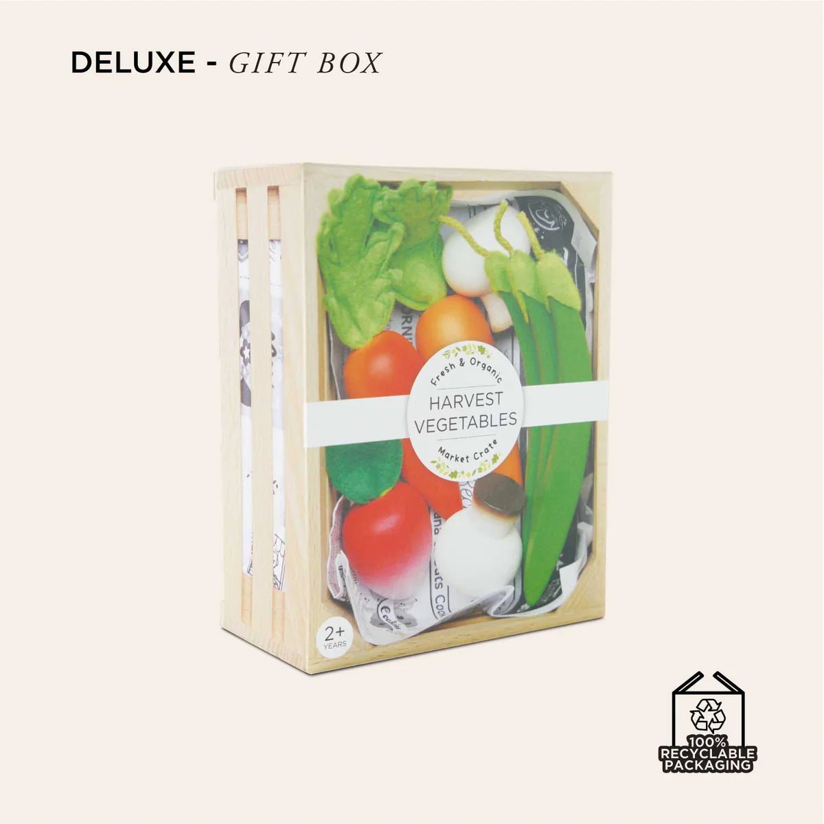 Harvest Vegetables Wooden Food Crate 9 Piece - Aster & Ruby