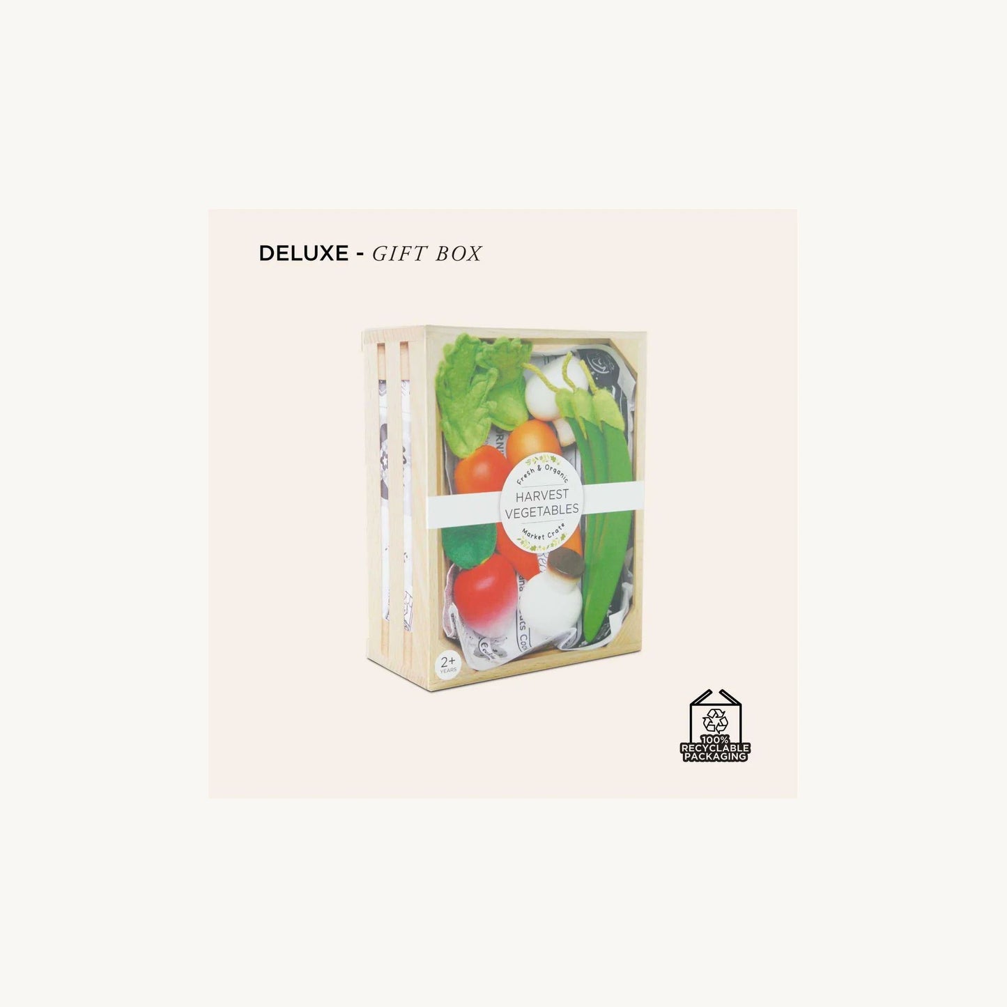 Harvest Vegetables Wooden Food Crate 9 Piece – children's product by Le Toy Van | Aster & Ruby