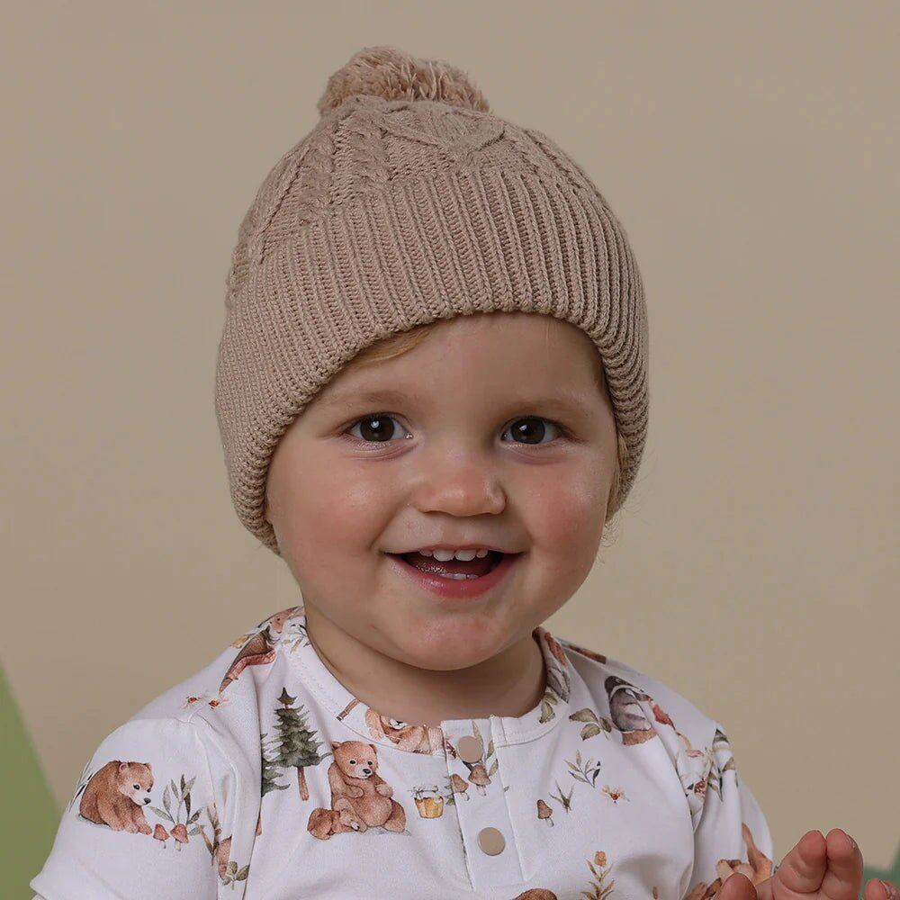 Hazelnut Organic Baby Knit Beanie – Small, Medium, Large, XL – Aster & Ruby