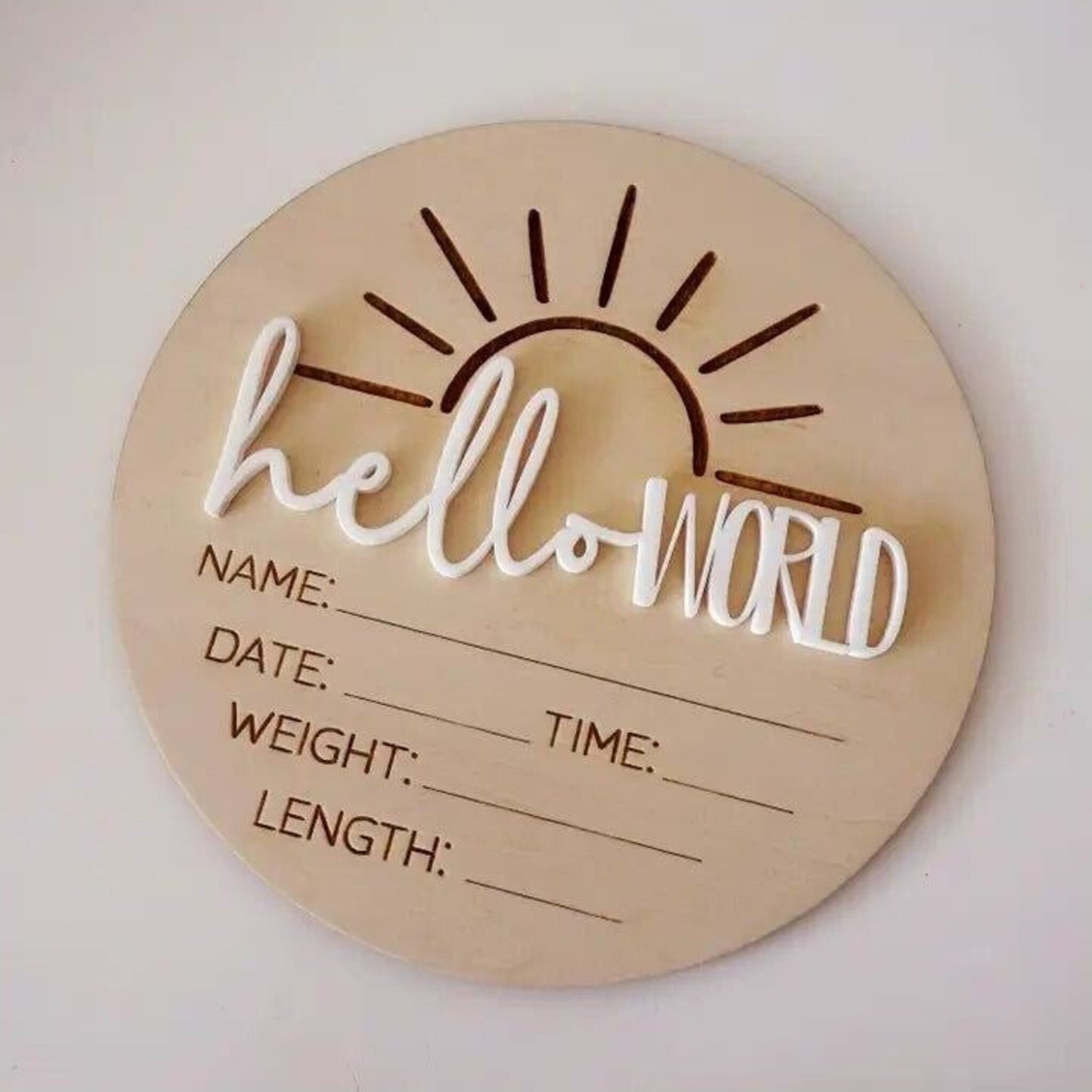 Hello World Sun – children's product by Timber Tinkers | Aster & Ruby