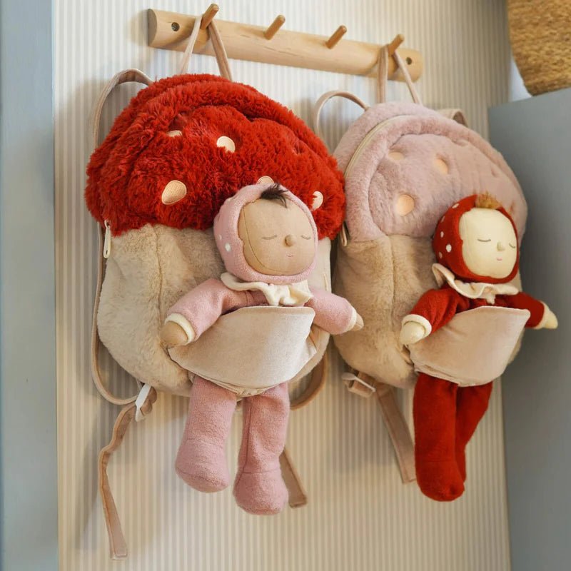 Hopalong Mushroom Backpack Red - Aster & Ruby