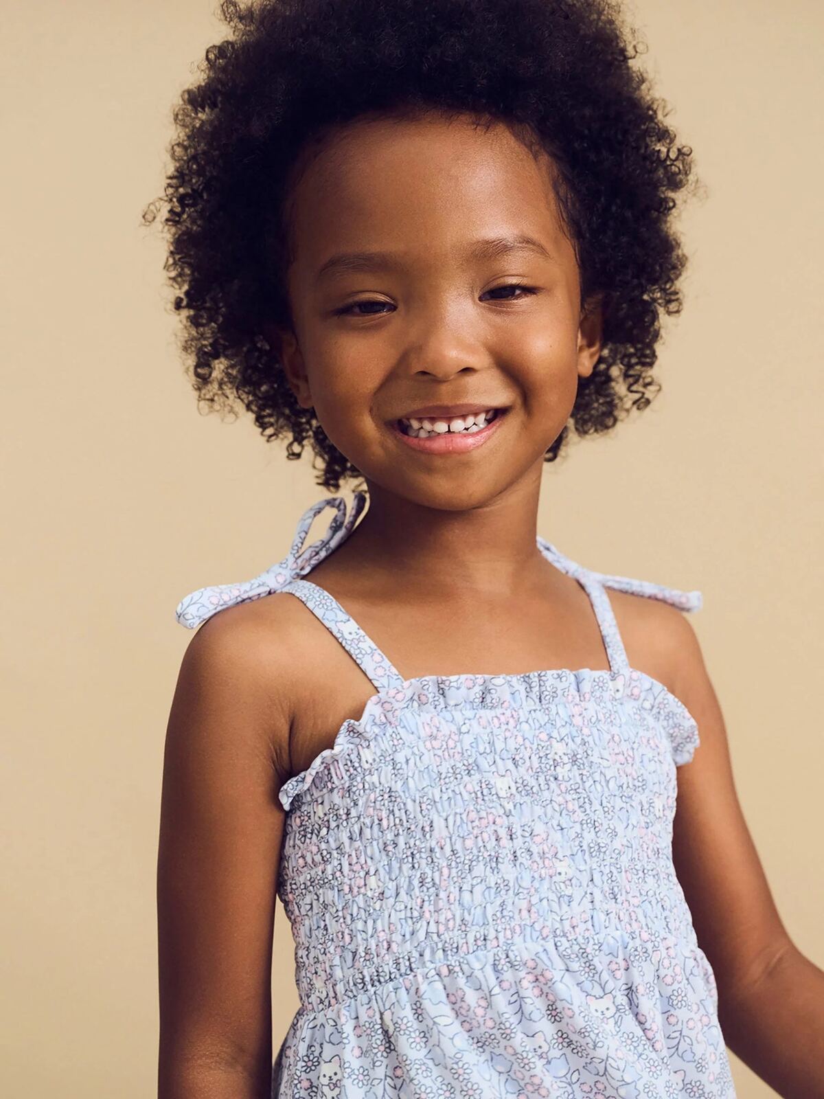 Huxbaby Bluebell Floral Shirred Dress – 3-6m, 6-12m, 1 – Aster & Ruby