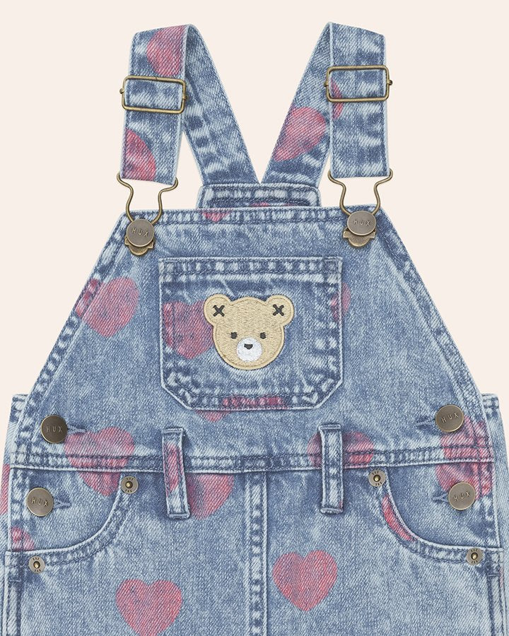 Dreamy Denim Hearts Pinafore