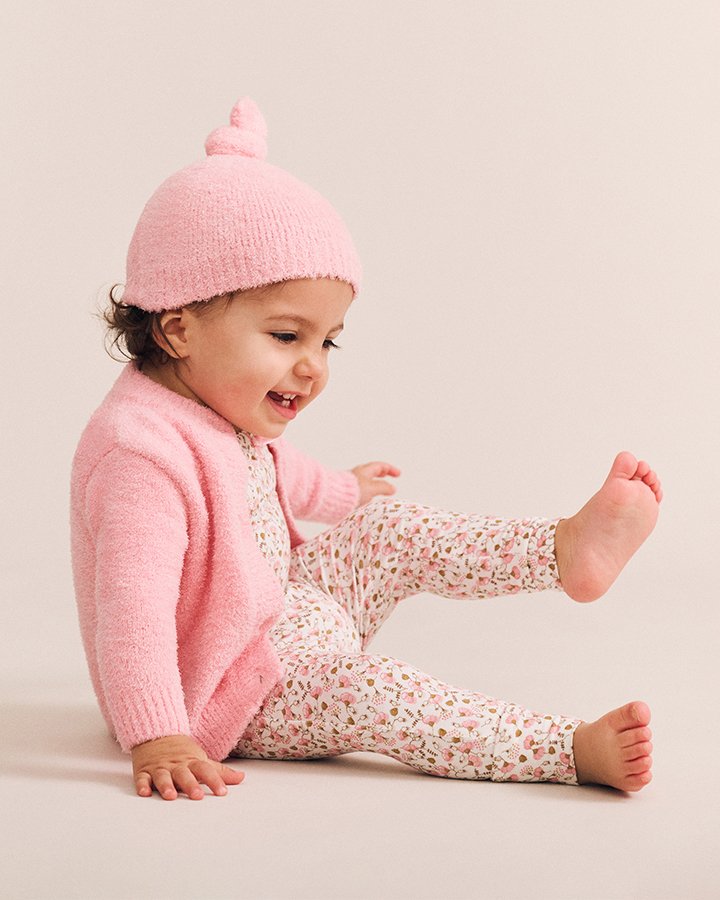 My First Hux Apricot 4Pc Boucle Newborn Set