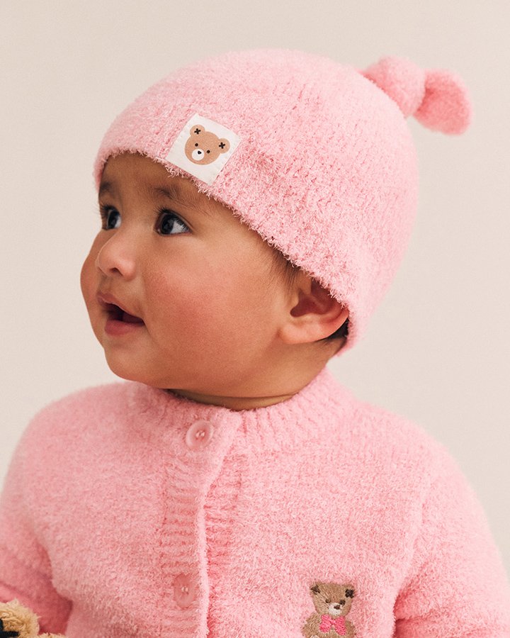 My First Hux Apricot 4Pc Boucle Newborn Set