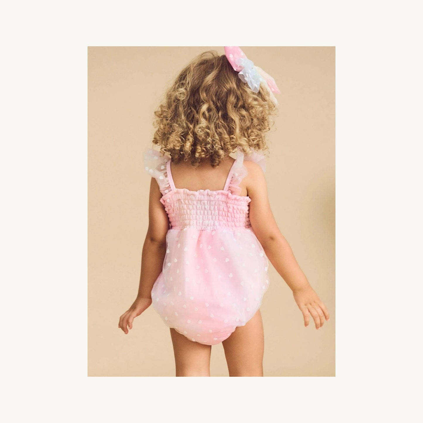 Huxbaby Huxbaby Sweetheart Frill Tulle Playsuit | Aster & Ruby