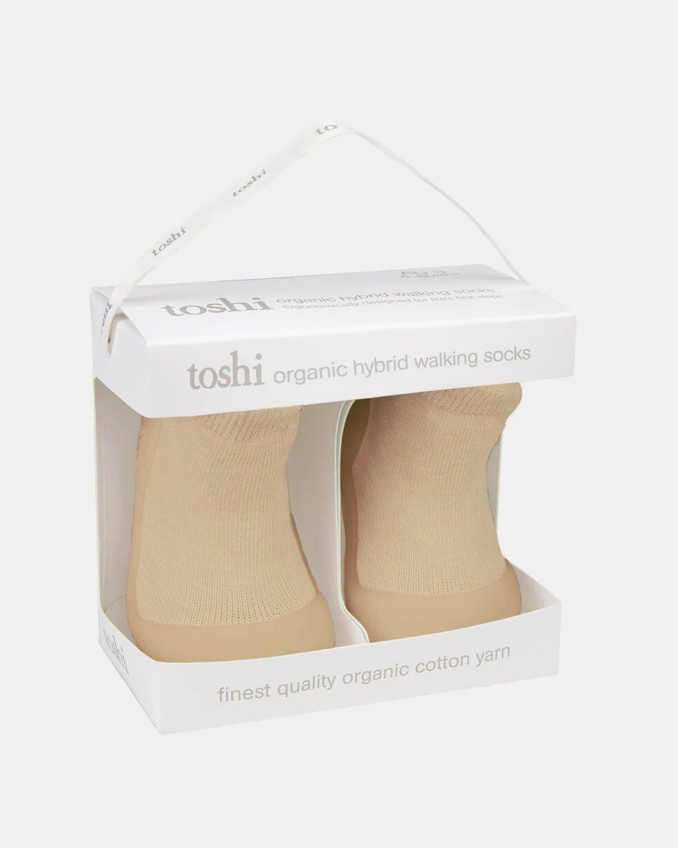 Hybrid Walking Socks Dreamtime Footsteps Driftwood – 3, 4, 5 – Aster & Ruby