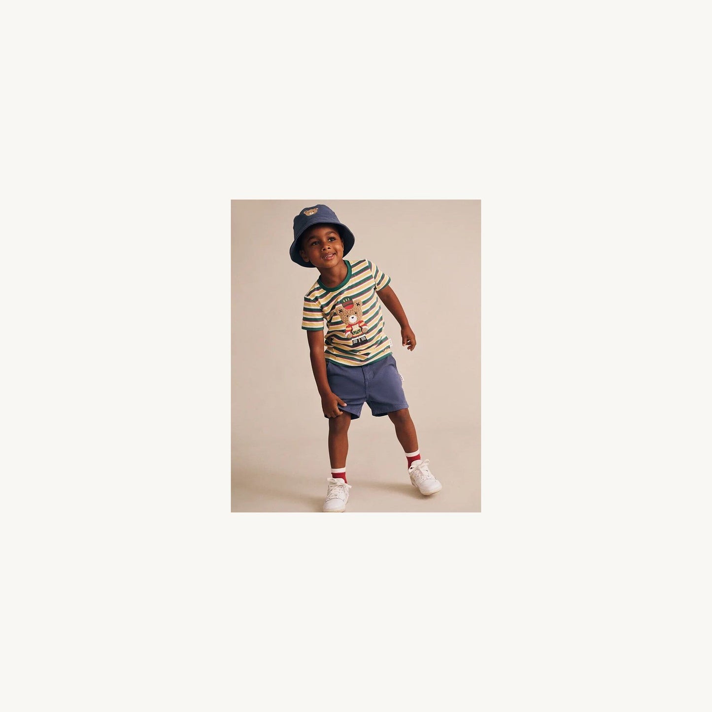 In the Navy Huxbear Chino Shorts – children's product by Huxbaby | Aster & Ruby