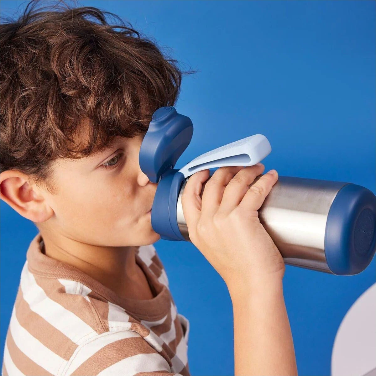 B.box Insulated Sport Spout Blue Slate 500ml | Aster & Ruby