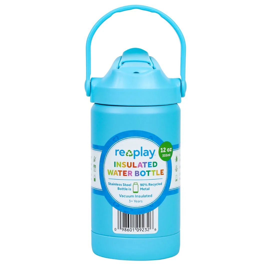 Insulated Water Bottle 355ml Pool Blue - Aster & Ruby