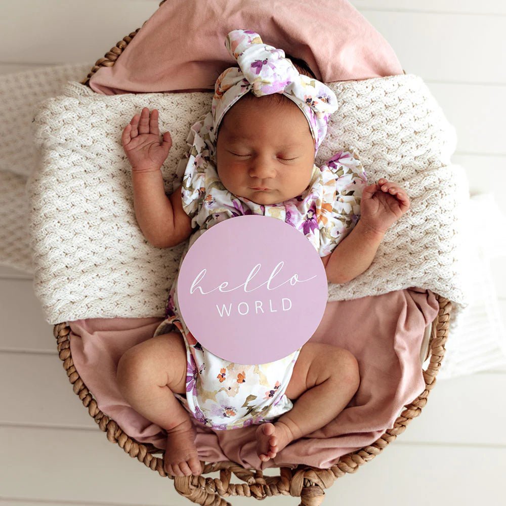 Isla & Lilac Reversible Milestone Cards - Aster & Ruby