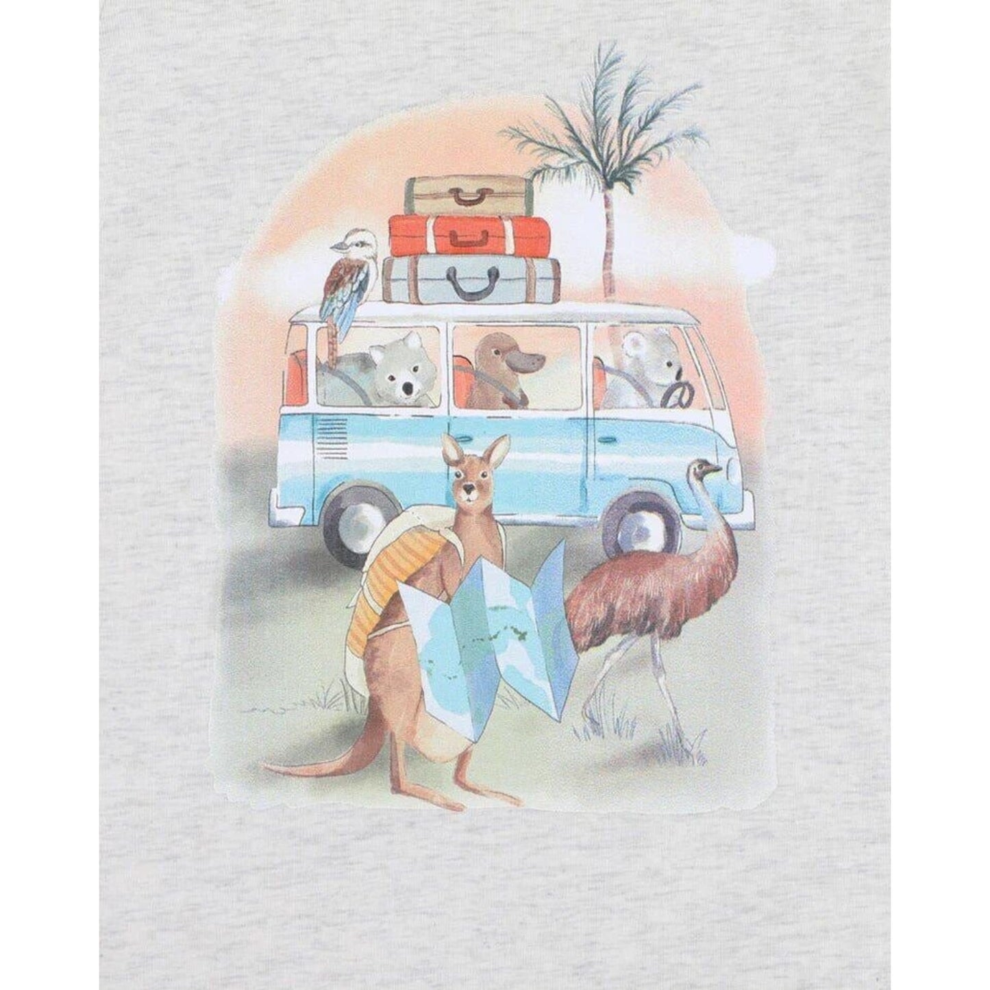Ivan Camp Scene Short Sleeve Romper – children's product by Minihaha | Aster & Ruby