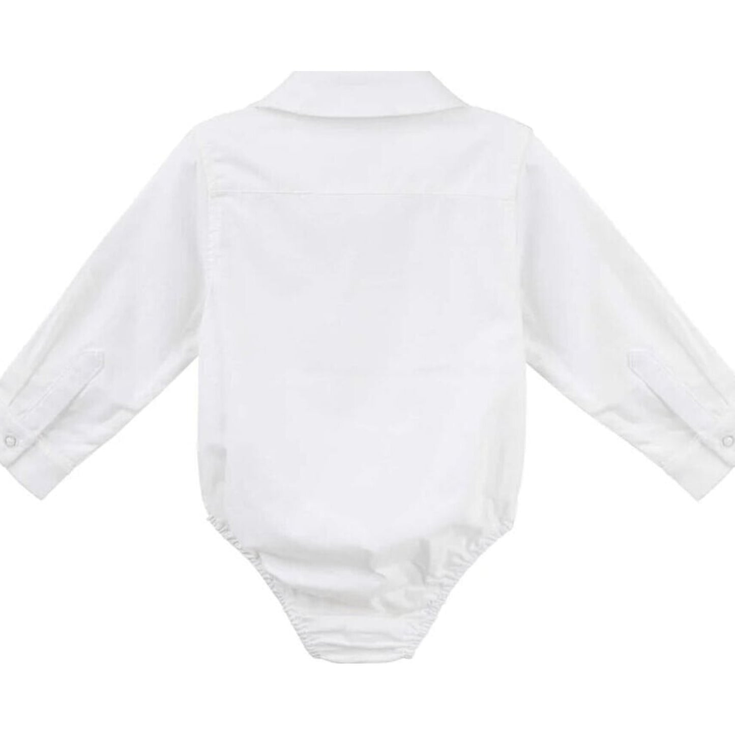 Jackson L/S Formal Romper White – children's product by Designer Kidz | Aster & Ruby