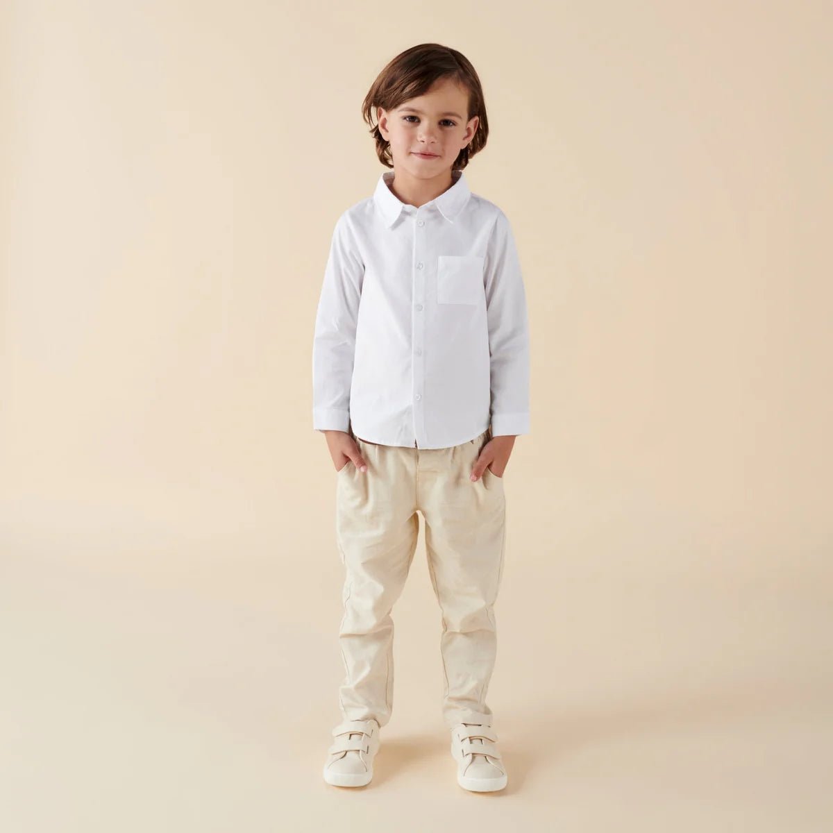 Jackson L/S Formal shirt White - Aster & Ruby