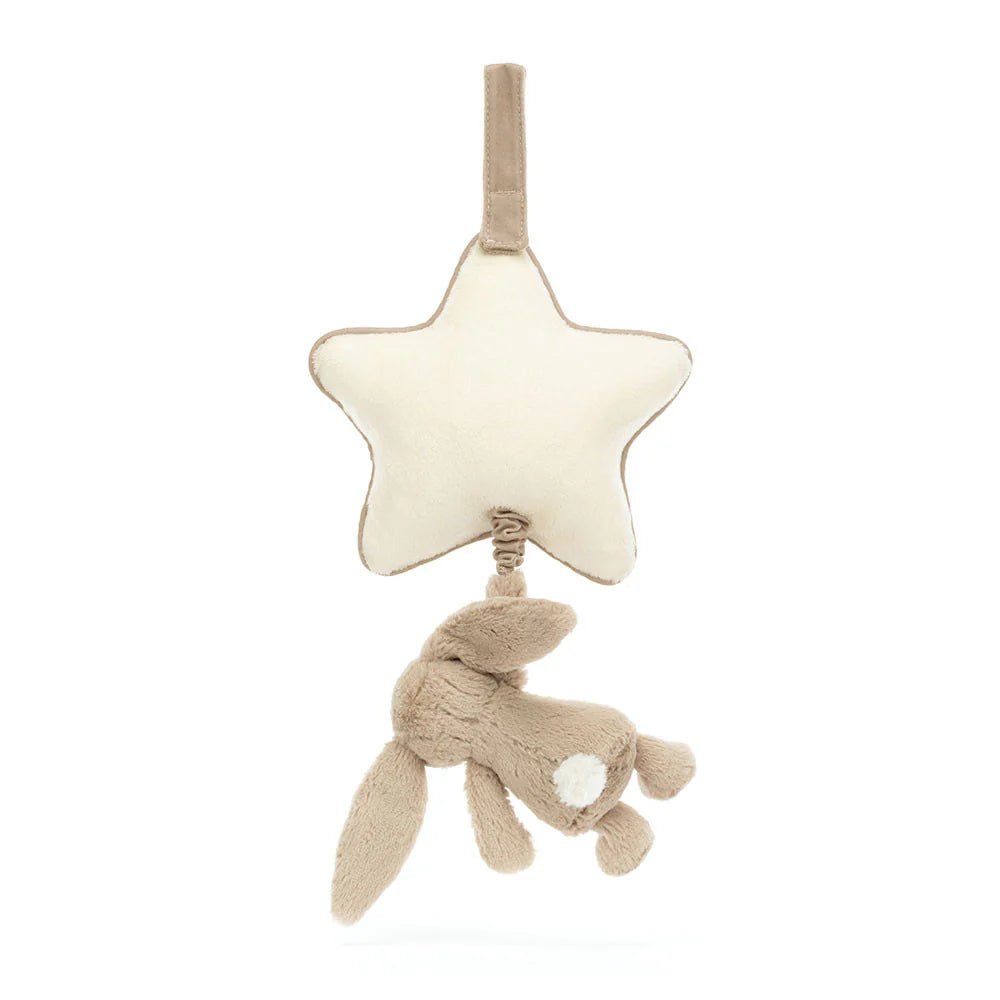 Jellycat Bashful Beige Bunny Musical Pull - Aster & Ruby
