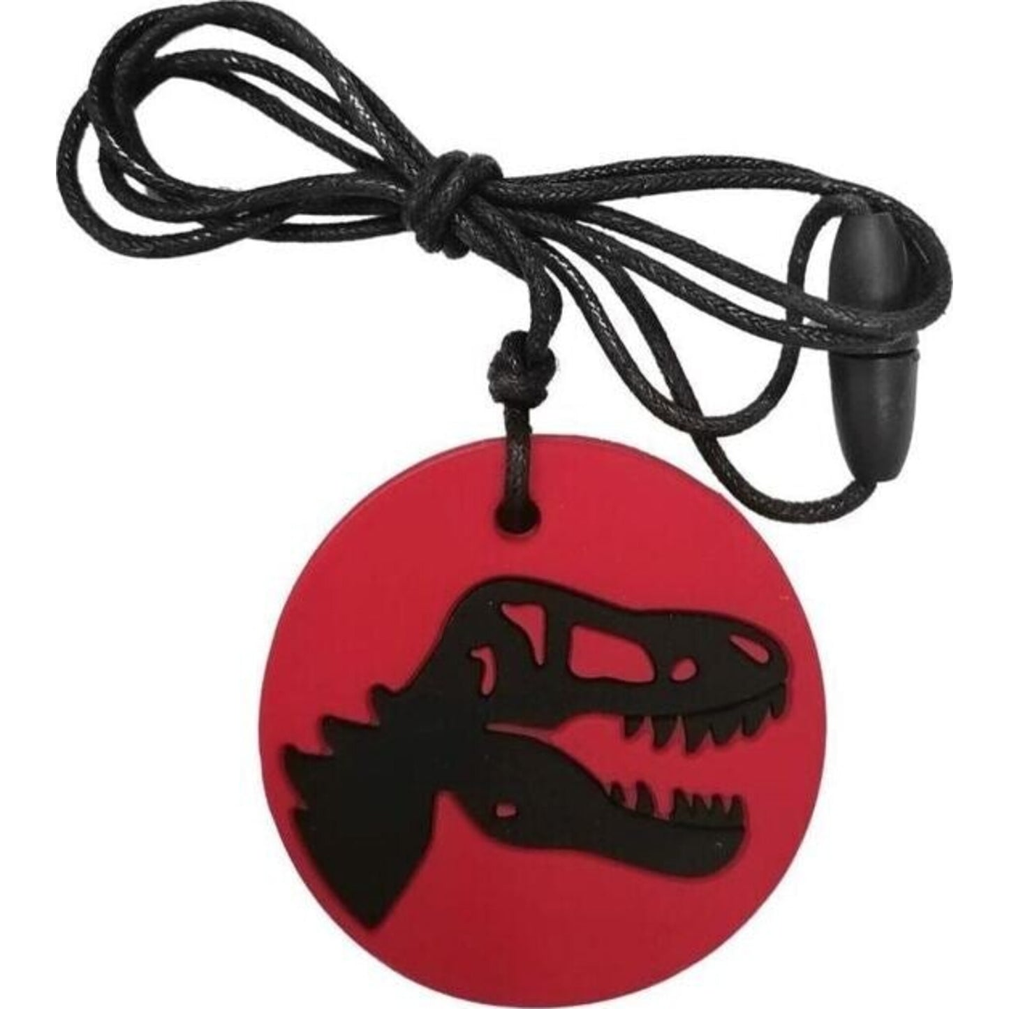 Dino Chew Pendant Red – children's product by Jellystone | Aster & Ruby