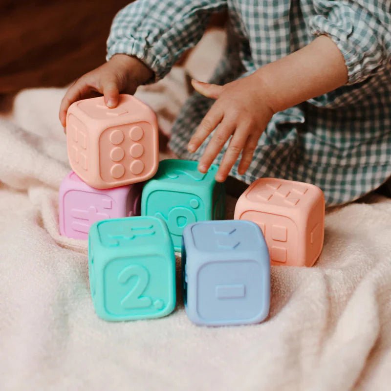 Jellystone My First Dice - Blush and Snow - Aster & Ruby