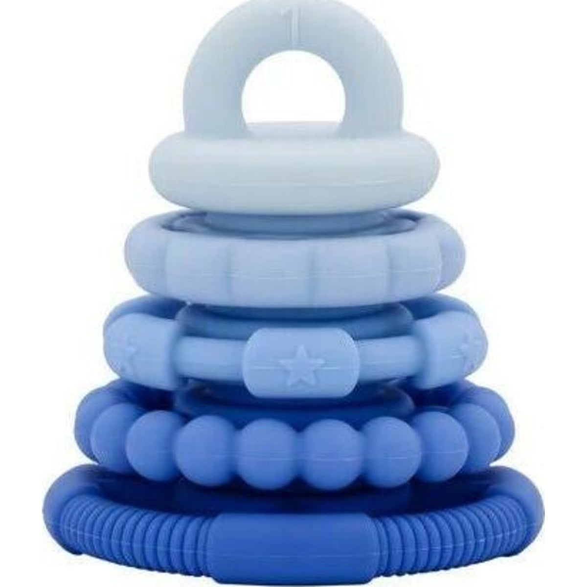 Jellystone Rainbow Stacker & Teether Blueberry Ombre | Aster & Ruby