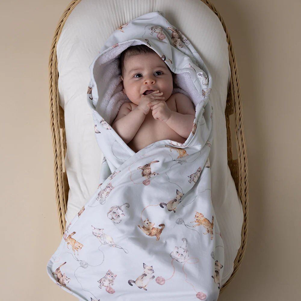 Kittens Organic Hooded Baby Towel – Aster & Ruby