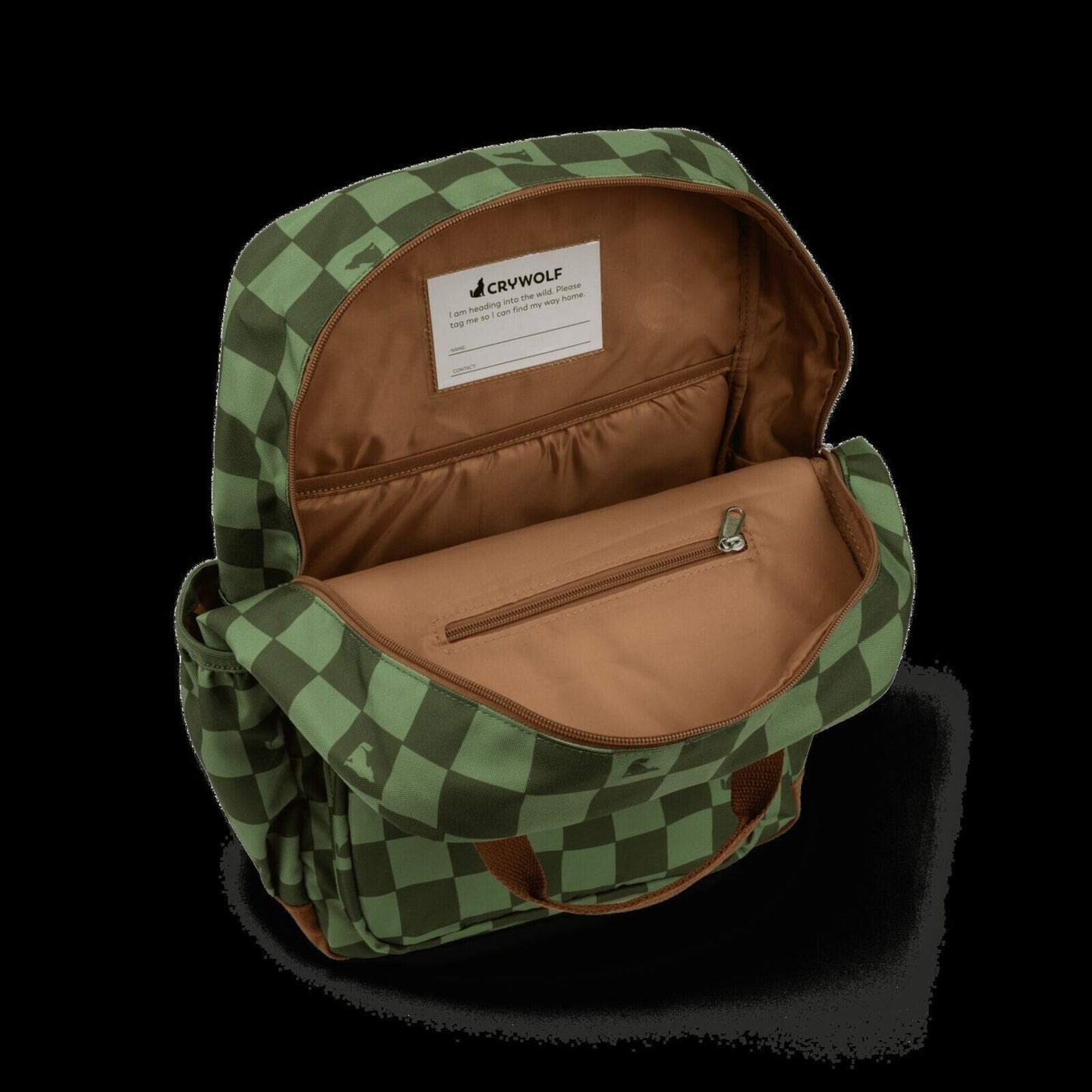Knapsack Green Check – children's product by Crywolf | Aster & Ruby