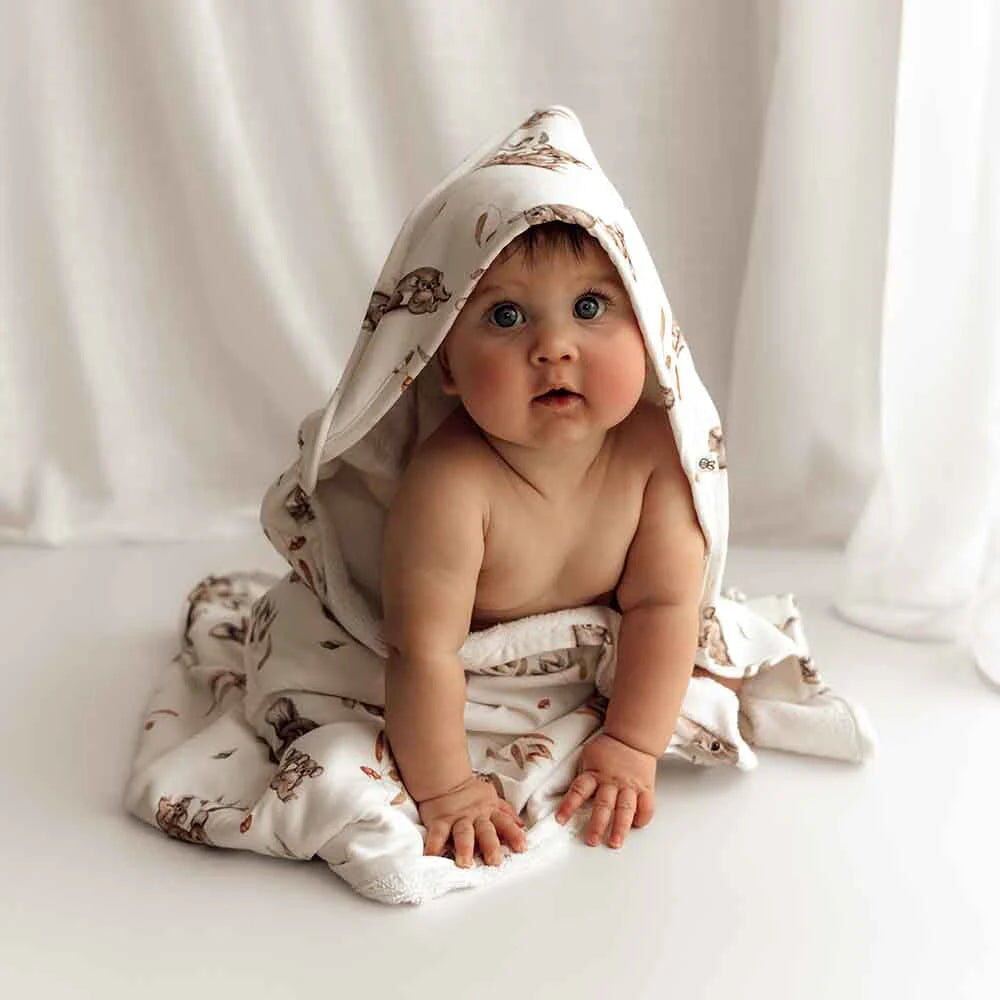 Koala Organic Hooded Baby Towel – Aster & Ruby