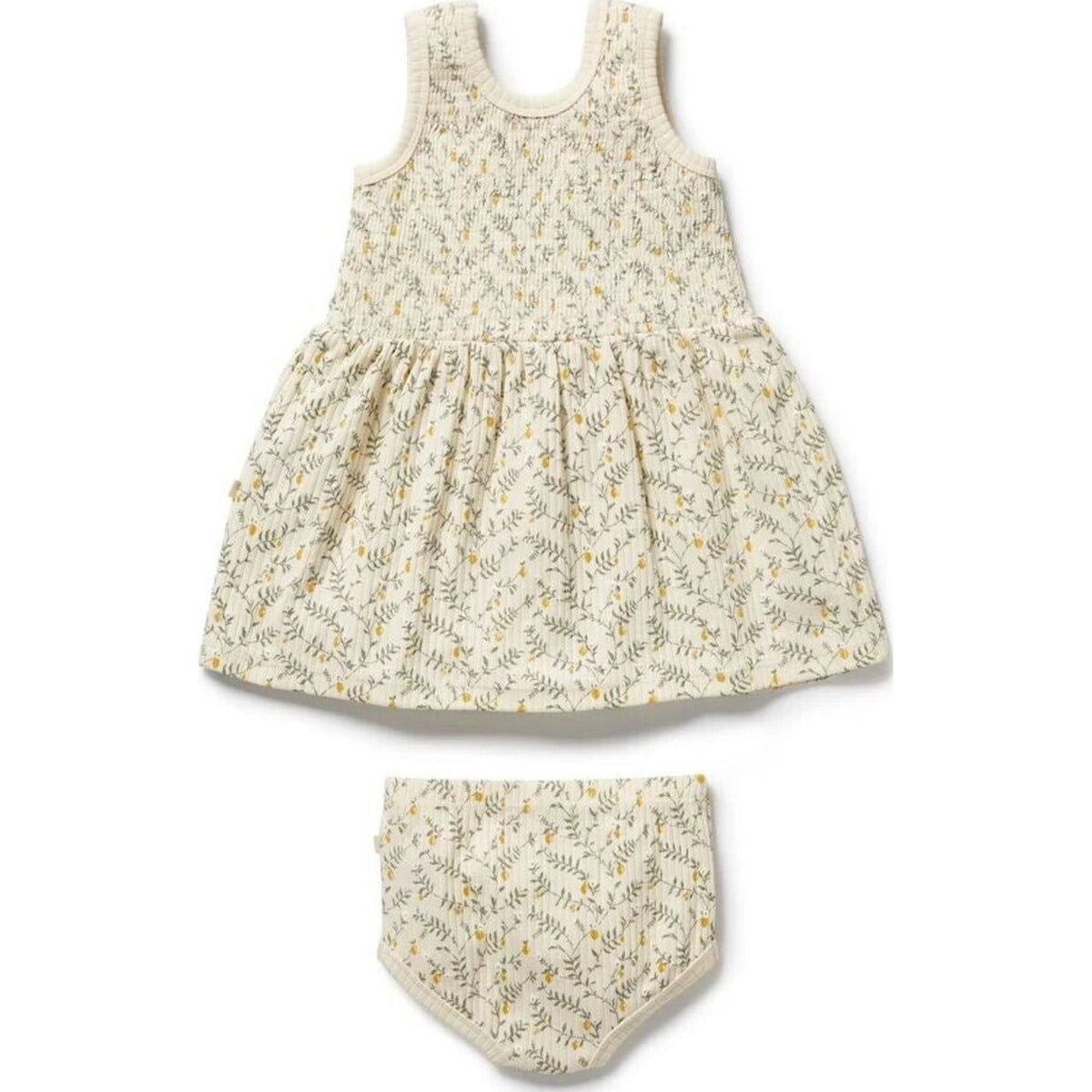 Wilson & Frenchy Lemon Leaf Organic Dress Set | Aster & Ruby