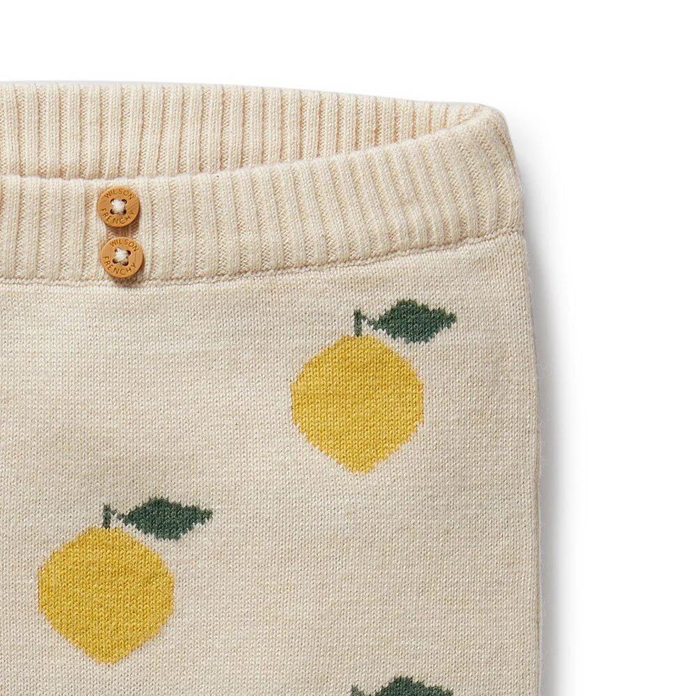 Lemony Organic Knitted Jacquard Legging – 0-3m, 3-6m, 6-12m, 12-18m, 18-24m – Aster & Ruby