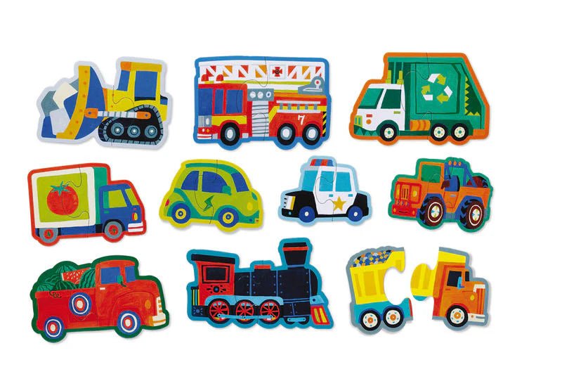Let's Begin Puzzle 2 pc Vehicles - Aster & Ruby