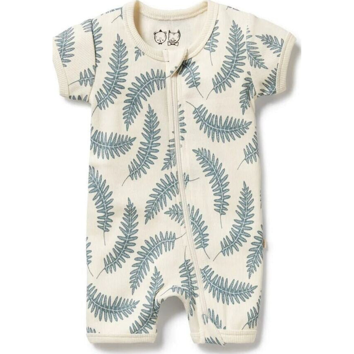 Wilson & Frenchy Little Fronds Organic Boyleg Zipsuit | Aster & Ruby