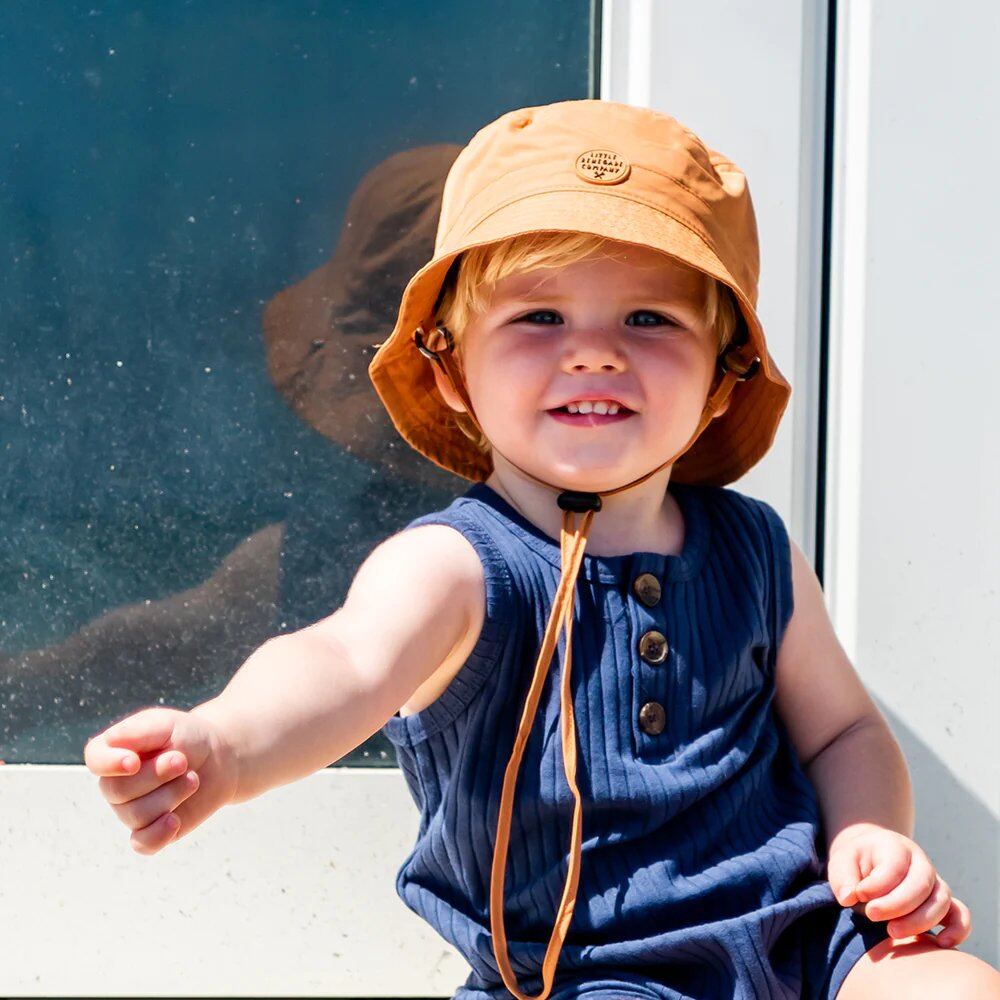 Little Renegade Rust Bucket Hat – baby sunhat for warm weather by Little Renegade Company | Aster & Ruby