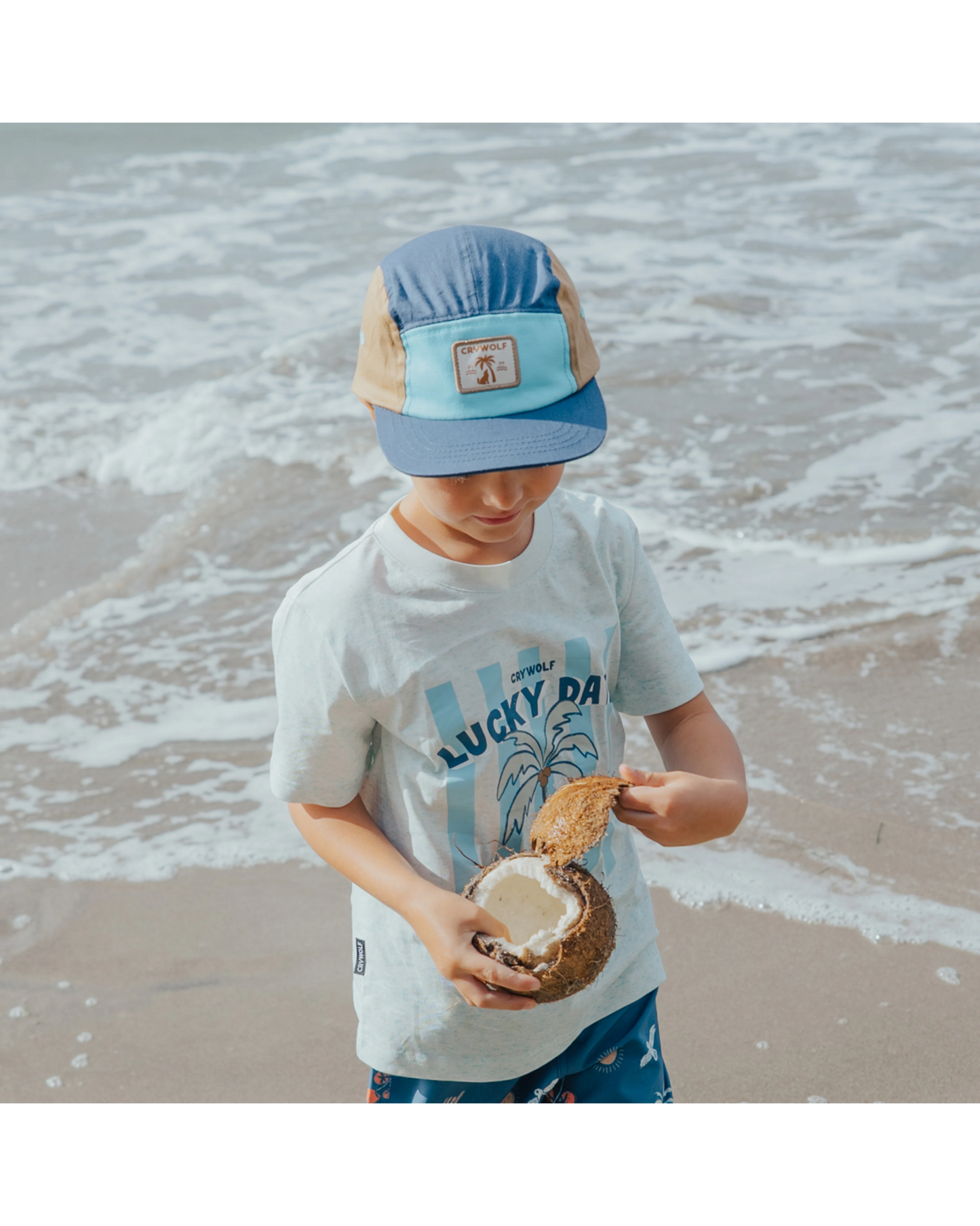 Lucky Cap Navy Colourblock - Aster & Ruby