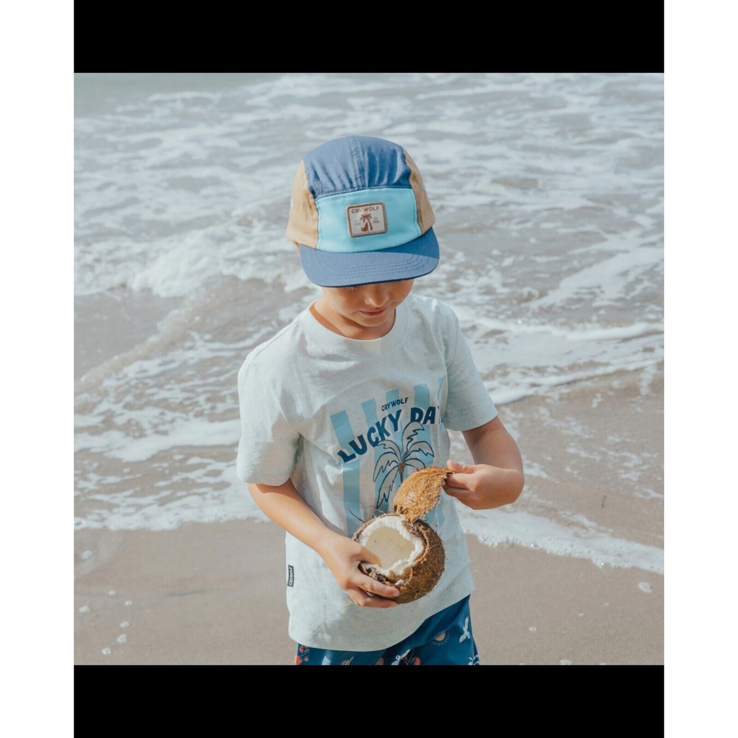Lucky Cap Navy Colourblock – children's product by Crywolf | Aster & Ruby
