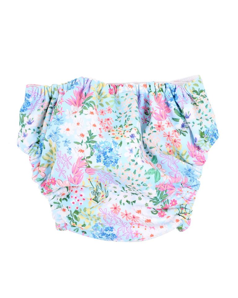 Lula Print Aqua Nappy - Aster & Ruby