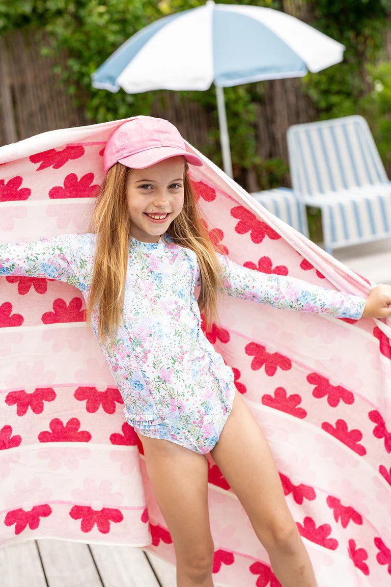 Lula Print Ls Sunsuit 3–10 Yrs - Aster & Ruby