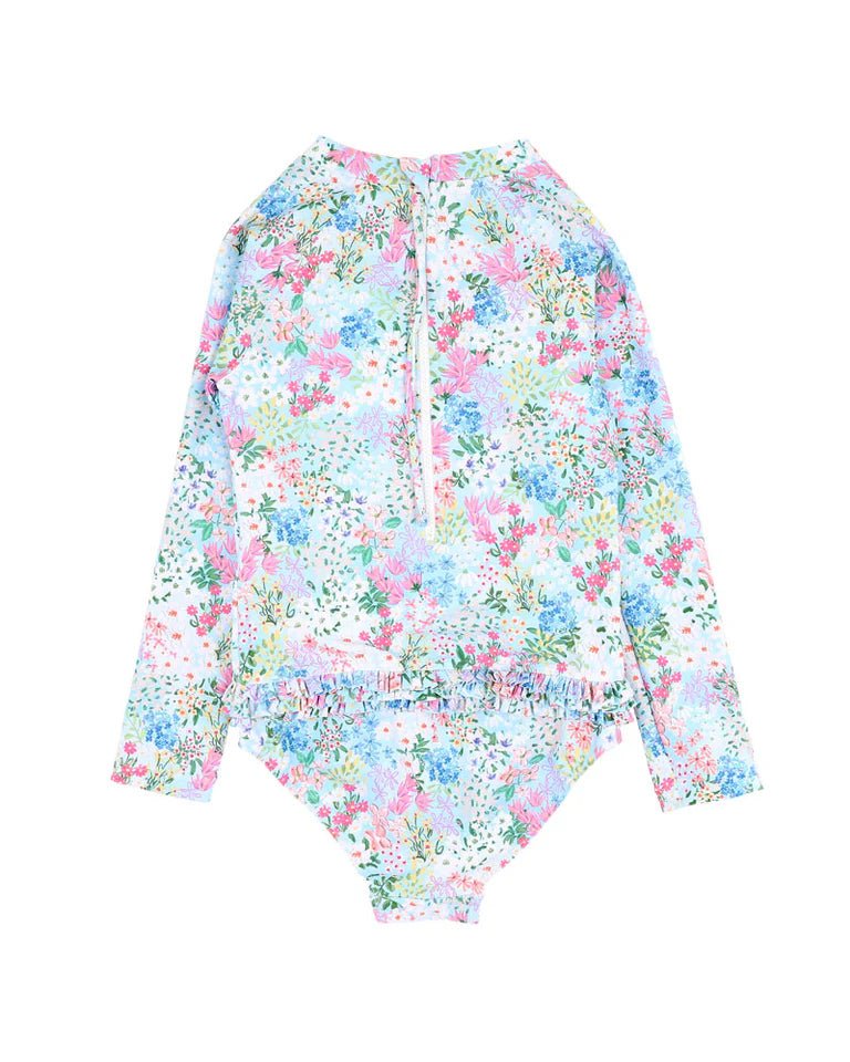 Lula Print Ls Sunsuit 3–10 Yrs - Aster & Ruby
